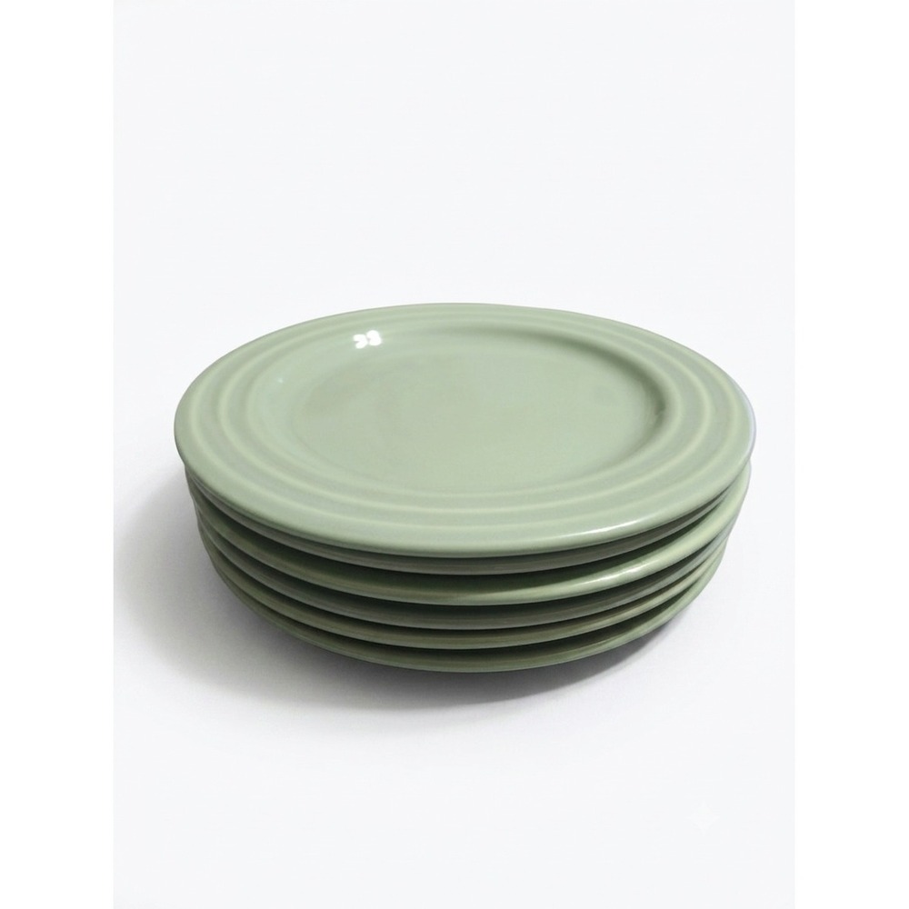 Pier 1 Imports New Essentials Sage Green Salad Dessert Plates Set of 6 Ironstone